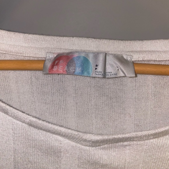 COPY - Free People Beach Ty Set: Orange Pants Size Small & White Crop Top Size … - Picture 8 of 9